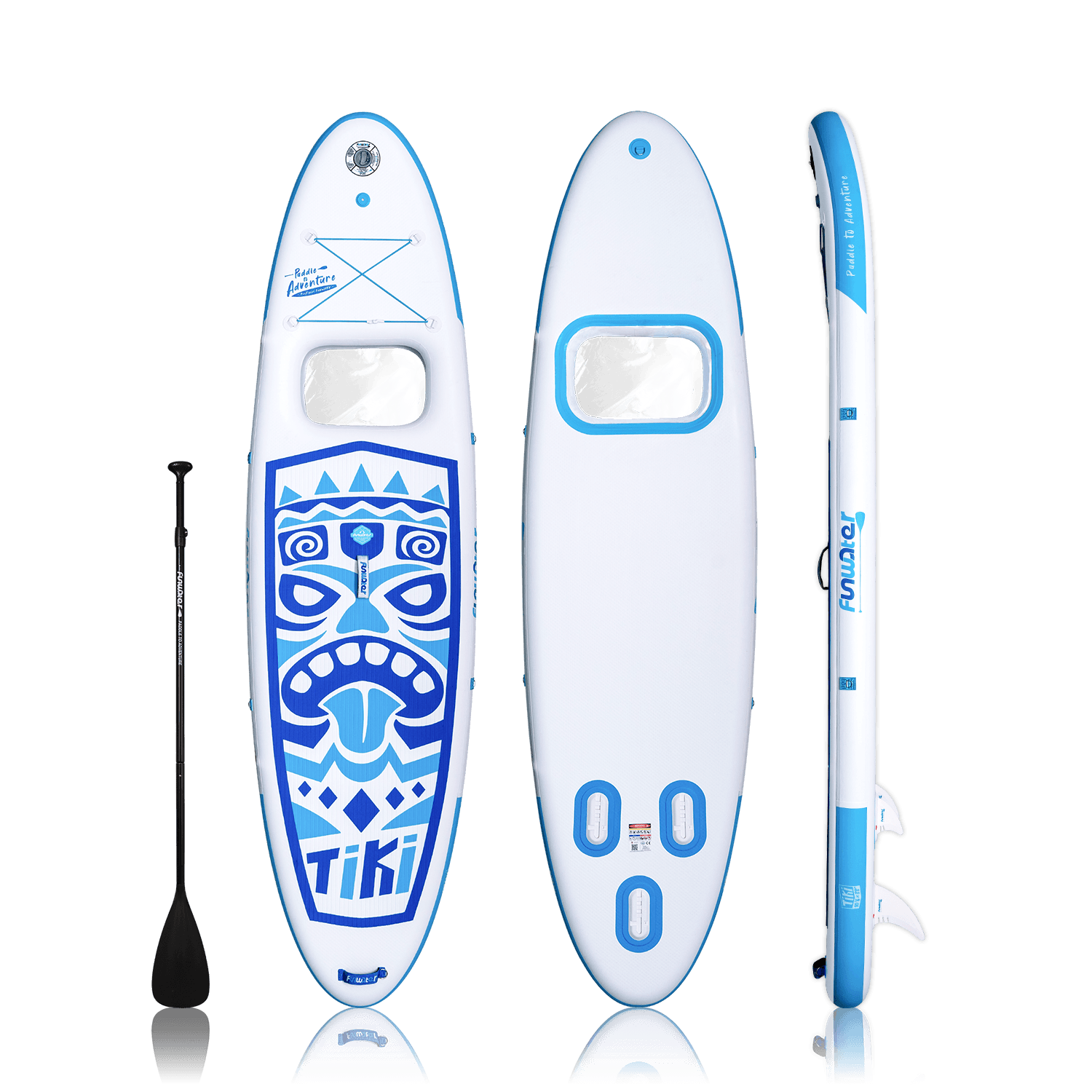Funwater Inflatable Paddle Boarding TIKI SUP 10′6″ Canada Funwater Inflatable Paddle Boarding TIKI SUP 10′6″ Canada
