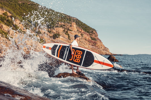 paddleboarding in Canada lake with Funwater paddle boards