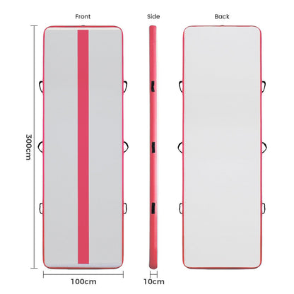 Inflatable Gymnastics Mat with Pump Pink - FUNWATER SUP CA