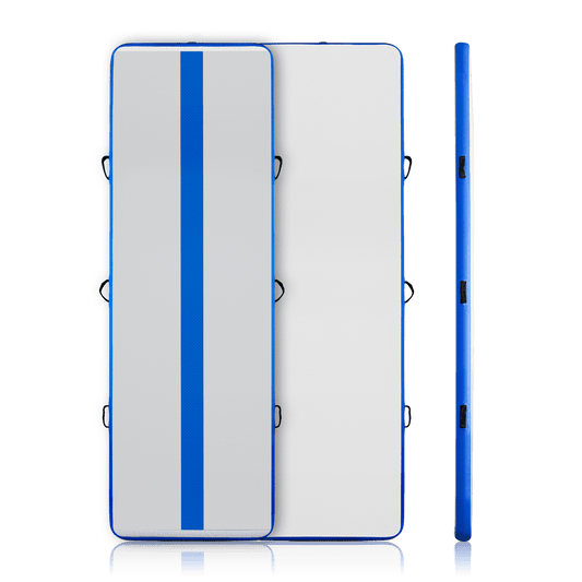 Inflatable Gymnastics Mat with Pump Blue - FUNWATER SUP CA