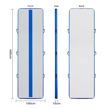 Inflatable Gymnastics Mat with Pump Blue - FUNWATER SUP CA
