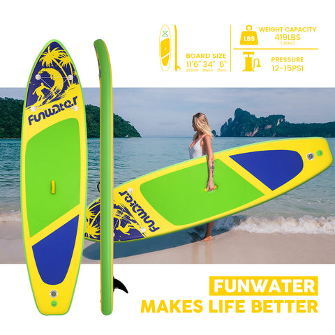 Funwater paddle board for adults Size: 11'6