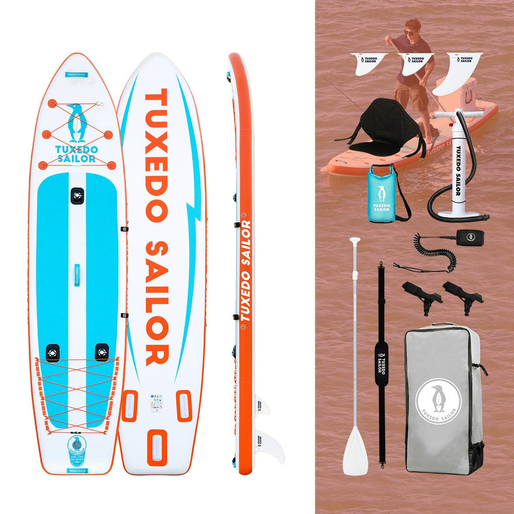 best inflatable sup boards accessories for adults include: fins, paddle, pump 