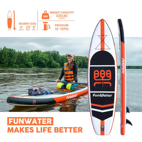 Funwater paddle board for adults size: 11' x 33