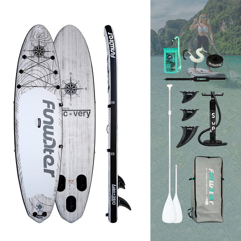 Stand up paddle board for adults comes with fins, waterproof phone pouch, pump, paddle