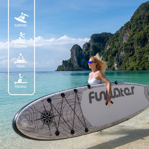 Funwater sup boards in canada suitable for SURFING | TOURING | YOGA | FISHING