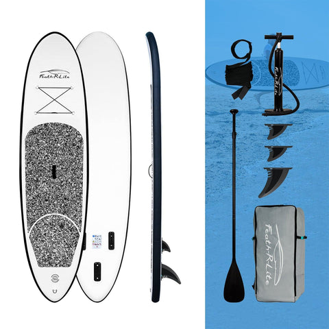 FunWater Paddle Board Gonfiabile Camouflage Giallo – SUP Completo Di Accessori, 335x83x15 Cm, Portata 150 Kg