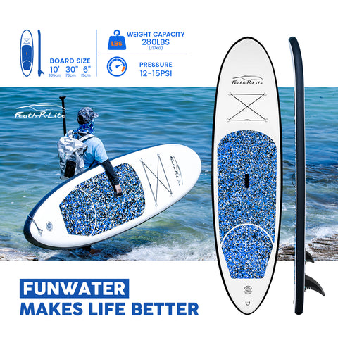 Feath-R-Lite SUP board size: 10' x 30