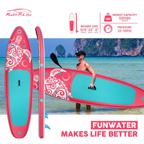 Funwater paddle board size: 10'6