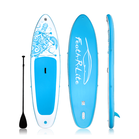 Funwater blow up paddle board for adults come with a single-blade paddle.