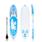 Light blue with write Polar Bear Paddle Boarding