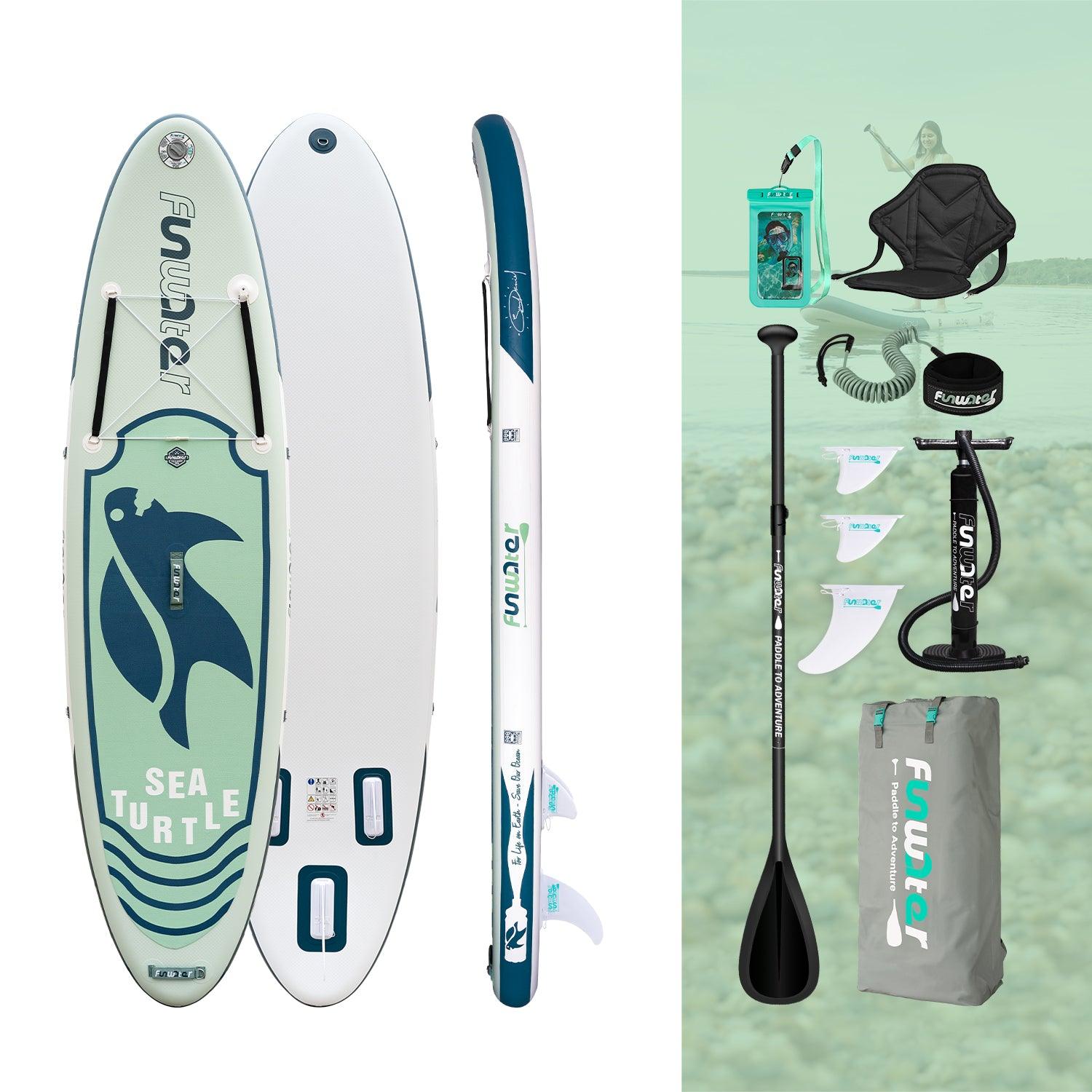 ISUP Paddle Board accessories:paddle,hand pump,backpack,fins,strap,seat and waterproof