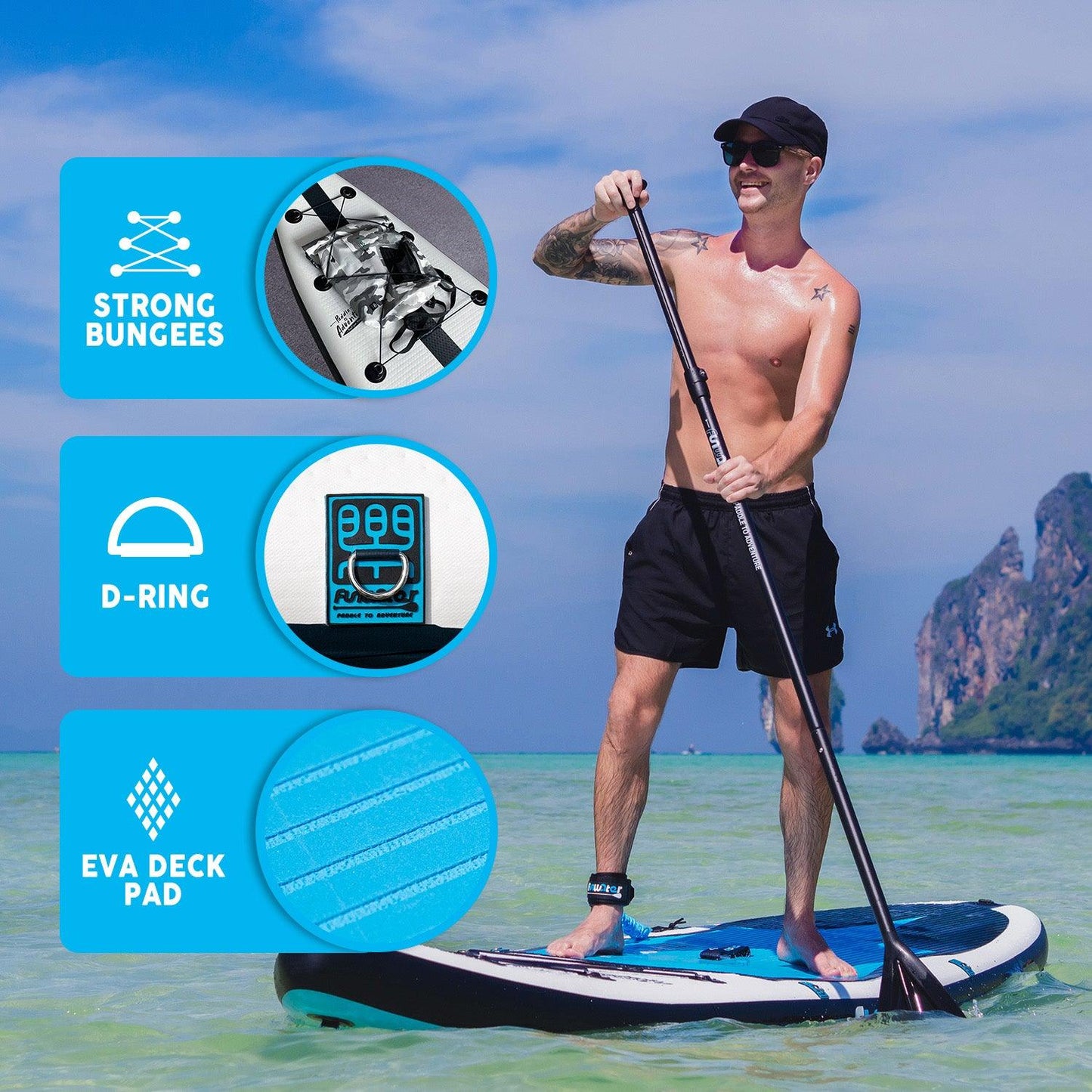 Manta Ray 11′6″ Inflatable Paddle Board