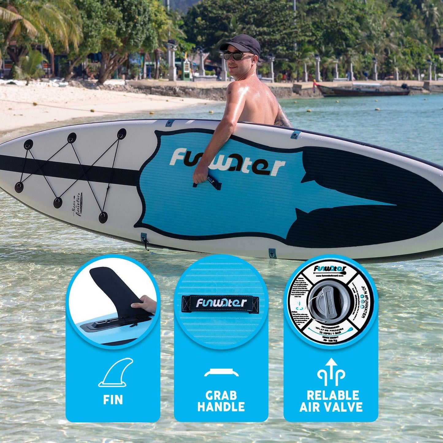 Manta Ray 11′6″ Inflatable Paddle Board