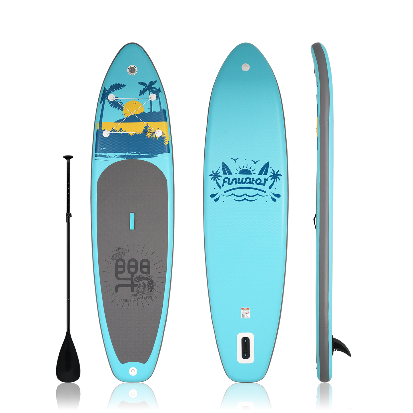 best paddle boards for beginners features a Hawii design and comes with single-blade paddle