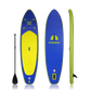 Funwater inflatable sup board for adults features a deep blude design and comes with a single-blade paddle.