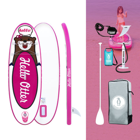 Tuxedo Sailor stand up paddle board accessories come with fins, pump, paddle