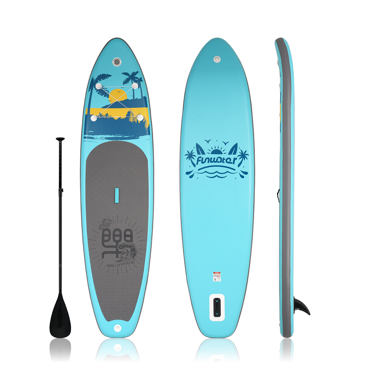 best paddle boards for beginners features a Hawii design and comes with single-blade paddle