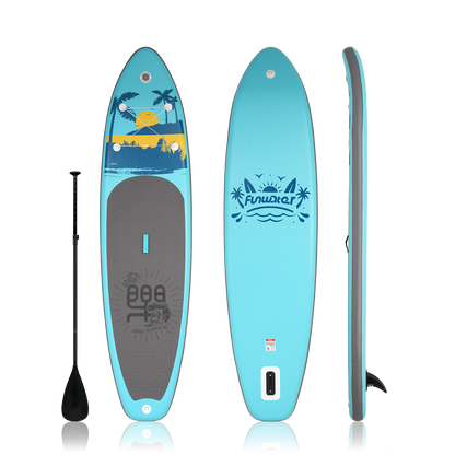 best paddle boards for beginners features a Hawii design and comes with single-blade paddle