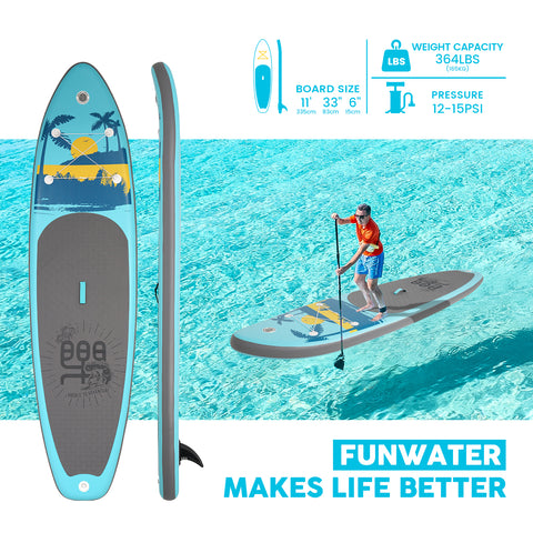 Funwater Paddle board for adults from Canada Size: 11' x 33