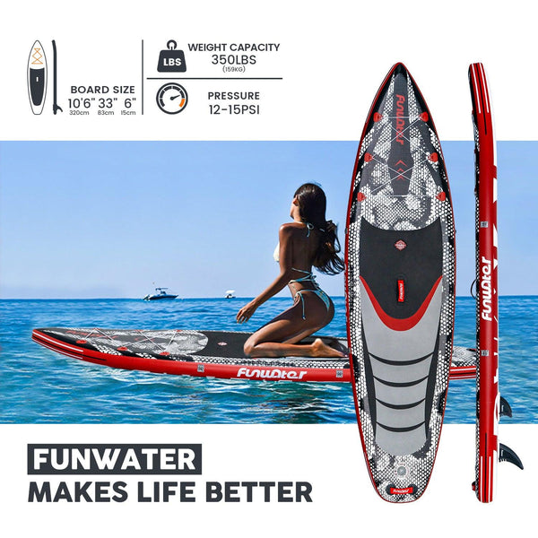 Funwater best paddle boards for adults size: 10'6