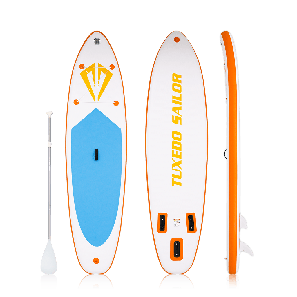 Tuxedo Sailor inflatable paddle board for adults in canada comes with single-blade paddle