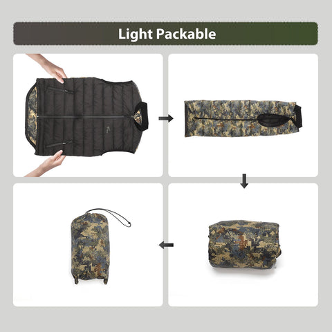 Men’s Camo Softshell Vest for Outdoor Hunting Fishing