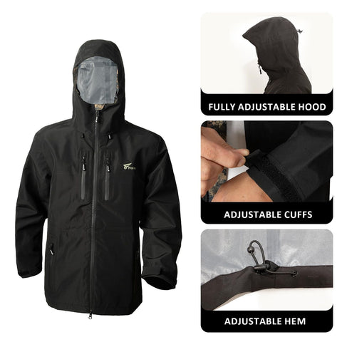 Men Hooded Softshell Windbreaker Winter Fishing Jacket