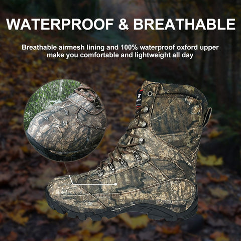 Hunting boots Exclusive breathable air-mesh lining to keep your feet dry and comfortable