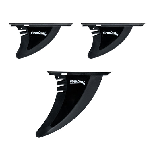 paddle board fin set for stand up paddle board in Canada are 7 inch center fin with 2 5 inch side fins