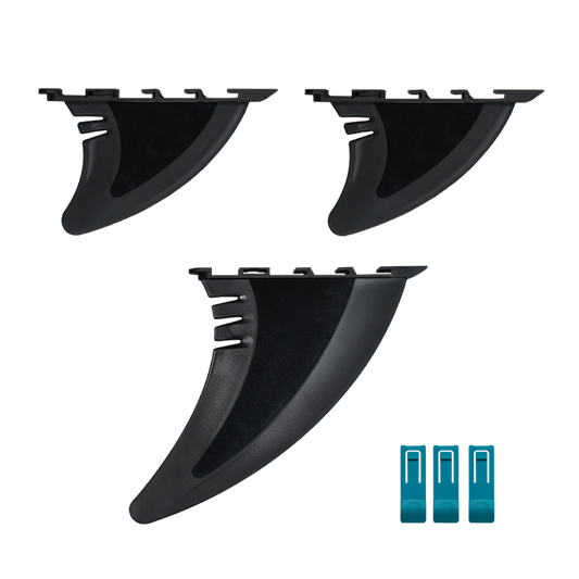 paddle board fin set for stand up paddle board in Canada are 7 inch center fin with 2 5 inch side fins