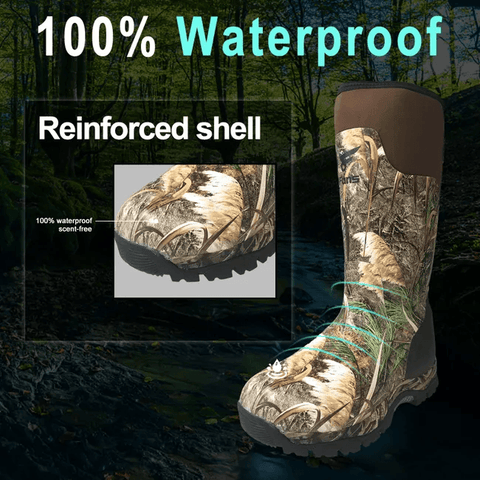 Insulated Rubber Hunting Boots(Timber 600g) For Adult - FUNWATER SUP CA