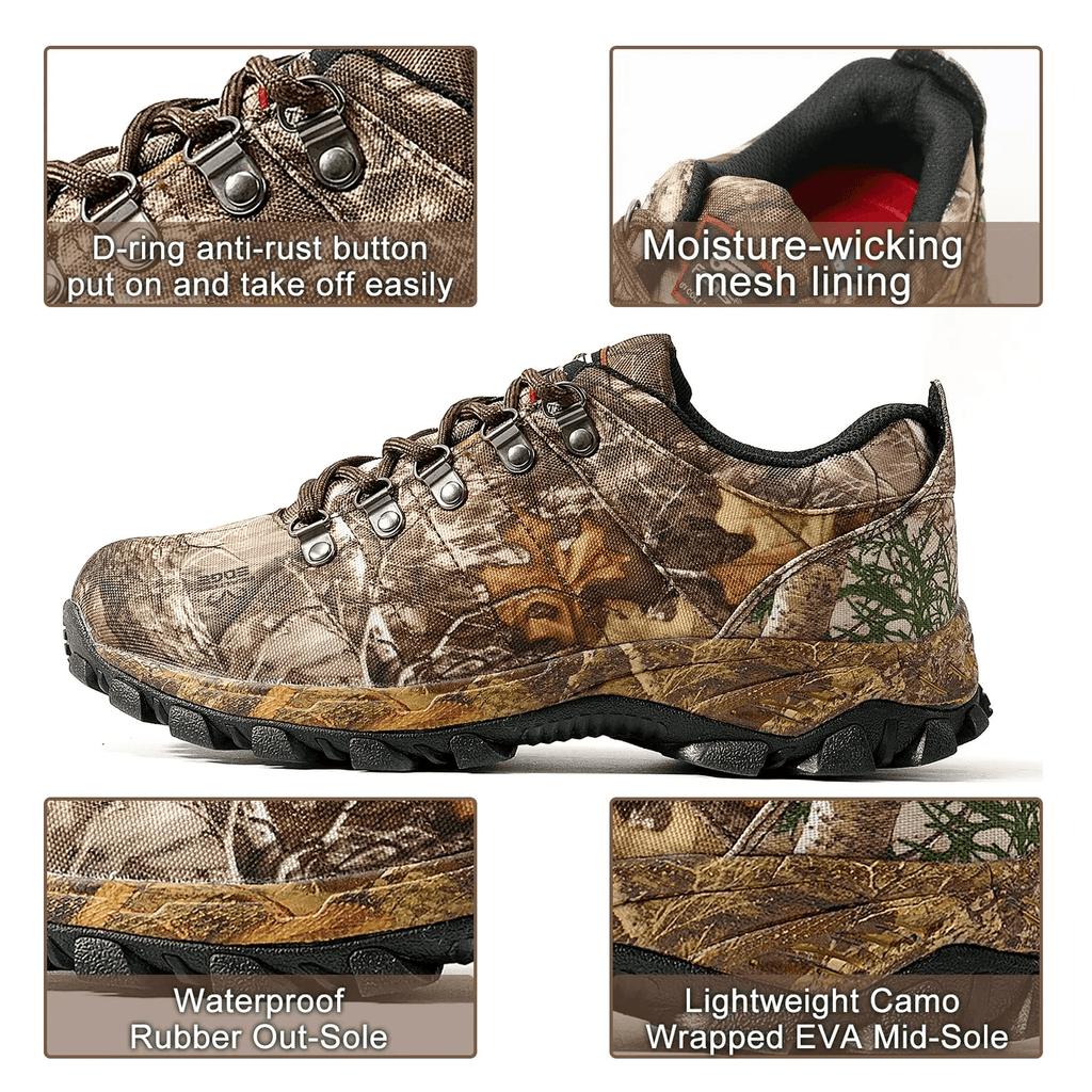 Waterproof Camo Hiking Shoes for Men - FUNWATER SUP CA