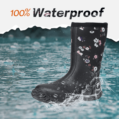 Waterproof Rubber Boots for Women - FUNWATER SUP CA