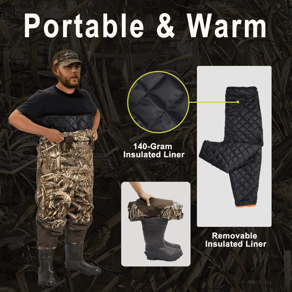 Hunting Waders for Men with Removable Insulated Liner - FUNWATER SUP CA