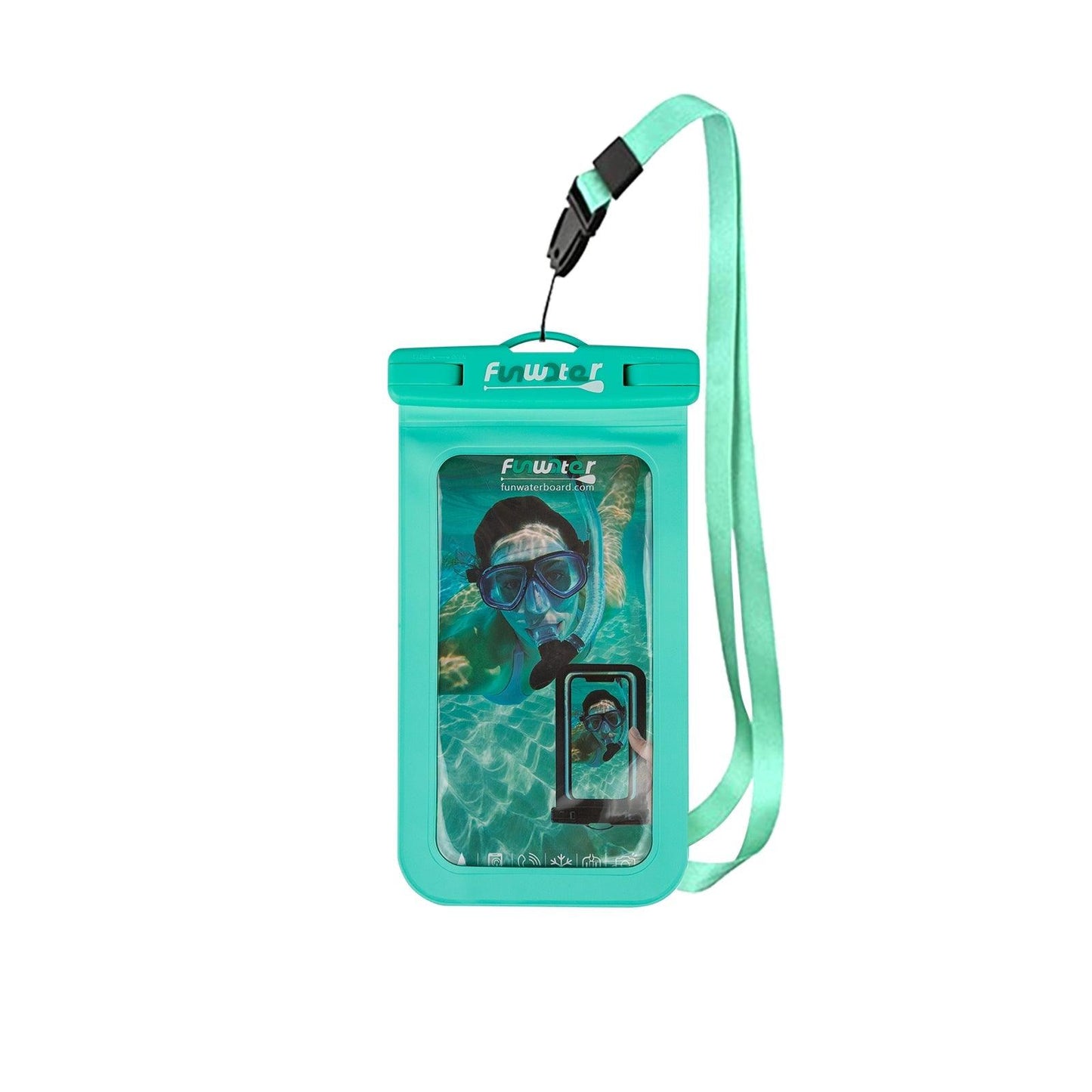 funwater stand up paddle board waterproof phone pouch green fashion durable