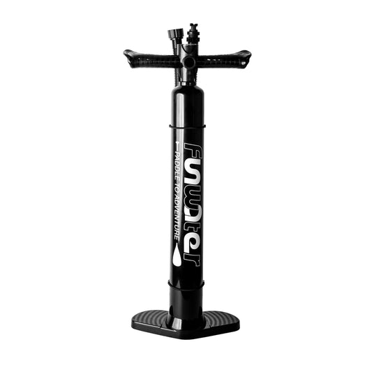 Hand pump for inflatable paddle board is basic SUP accessories in paddleboarding