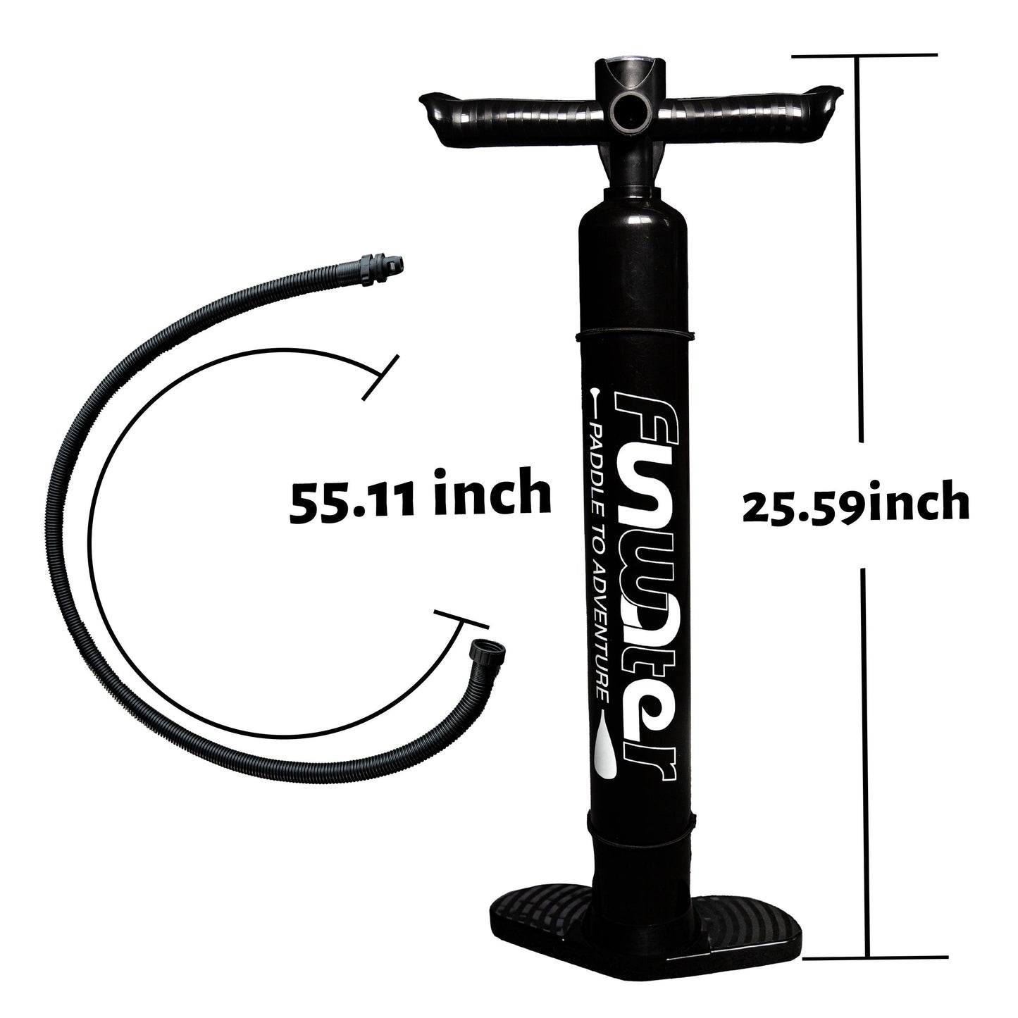 Hand pump for stand up paddle board is 25-59 inch