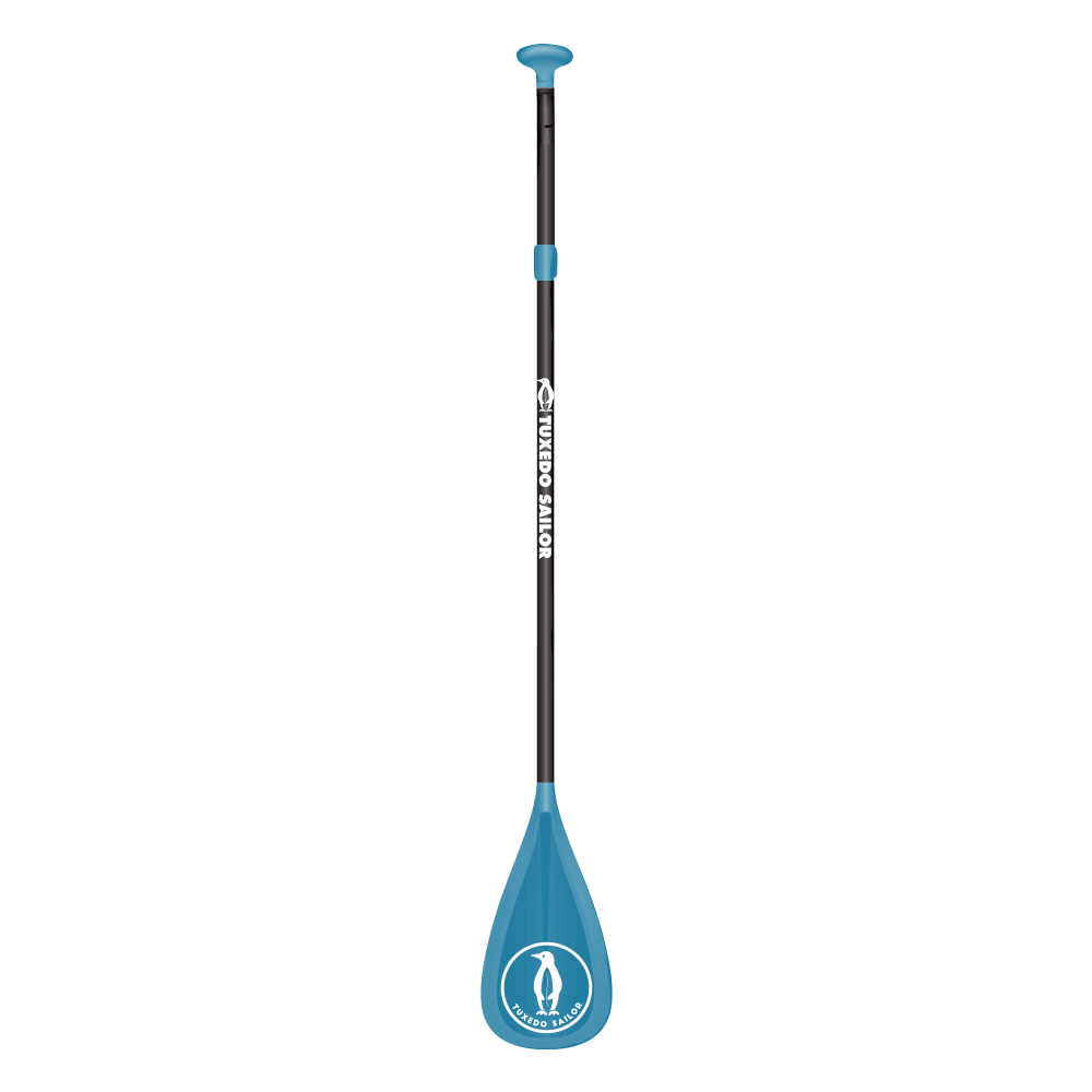 Blue paddle for inflatable paddle board is suitable for paddling, boating, and kayaks