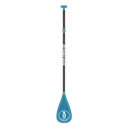 Blue paddle for inflatable paddle board is suitable for paddling, boating, and kayaks
