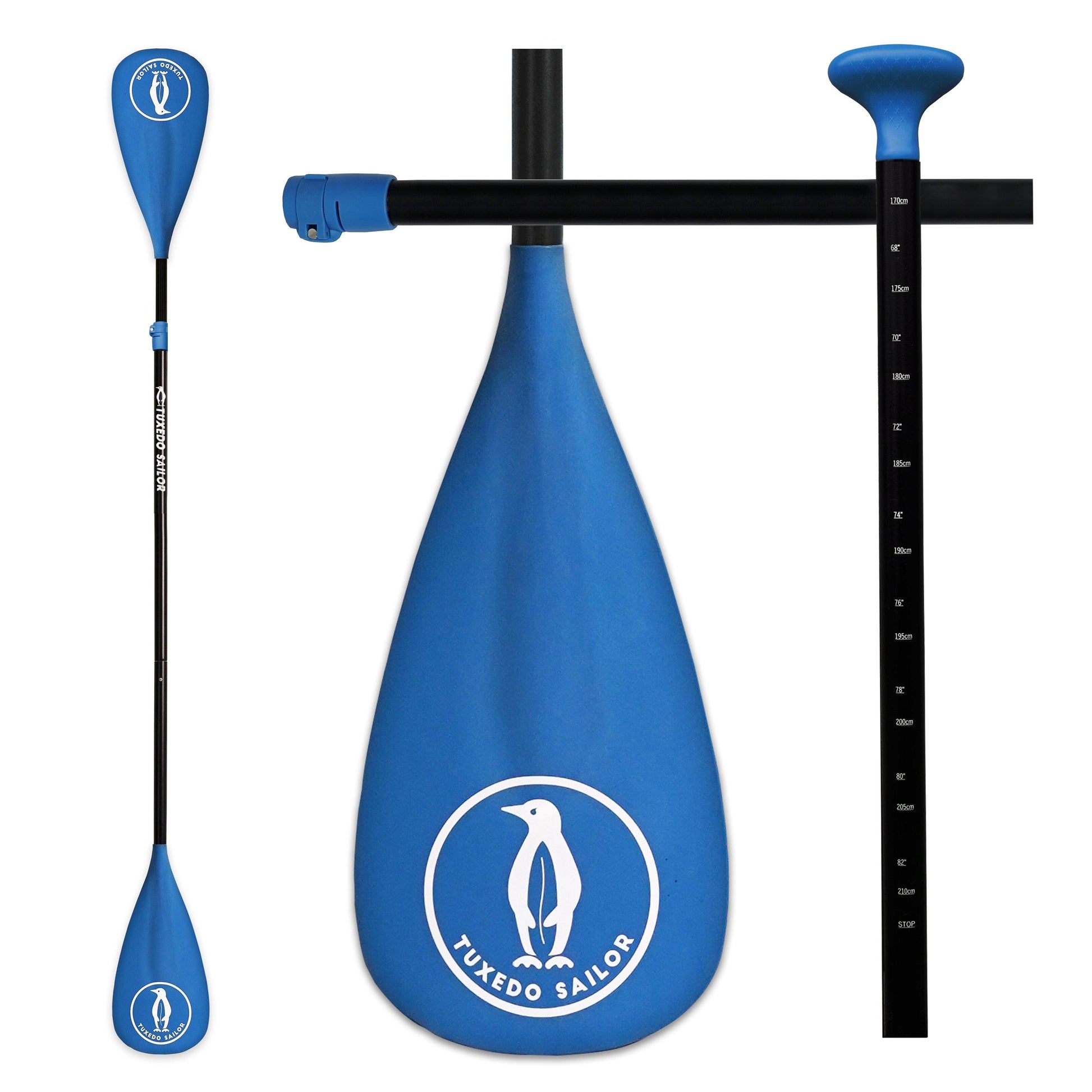 Tuxedo Sailor paddle for SUP board in Canada with fully carbon adjustable double blades.