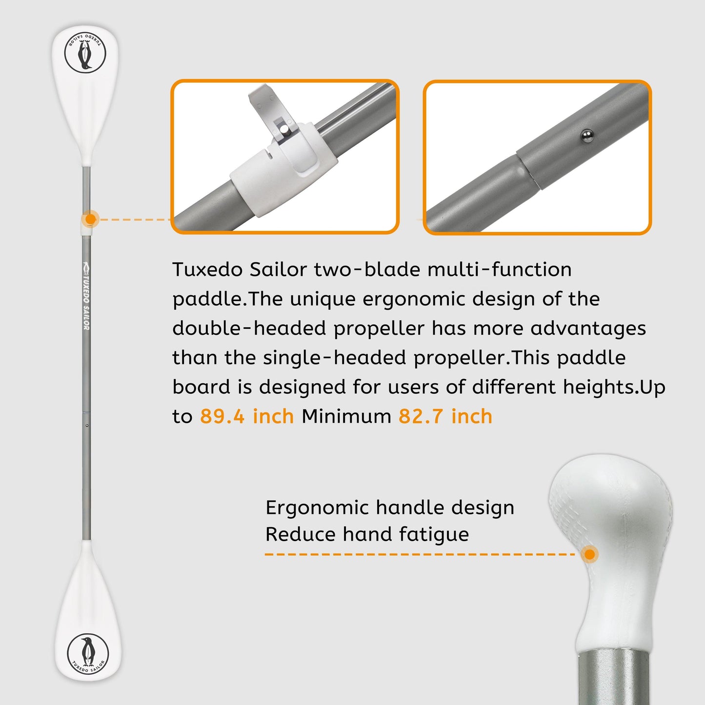 adjustable full carbon paddle for SUP paddle board